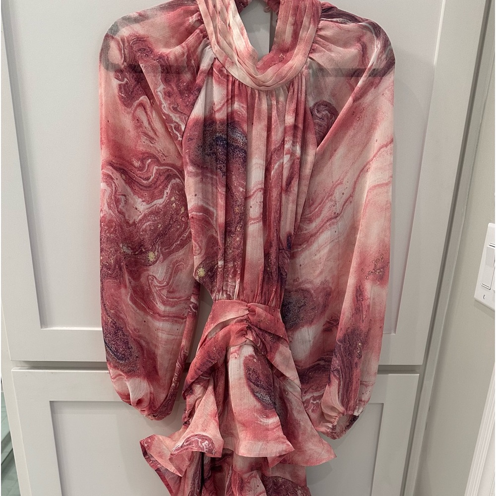 Elliatt size Medium pink/purple multi colored dress. NWT